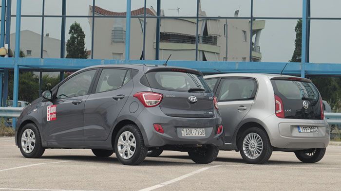 Τόσο το Hyundai i10 όσο και το VW Up! έχουν ως εμπορικό στόχο την κορυφή της κλάσης τους.